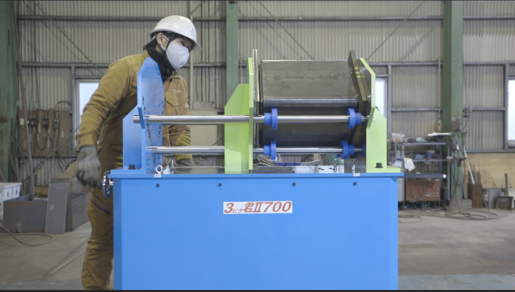 ダイアフラムとコラムを固定